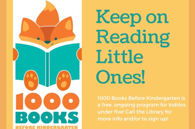 image promoting 1000 books before kindergarten program